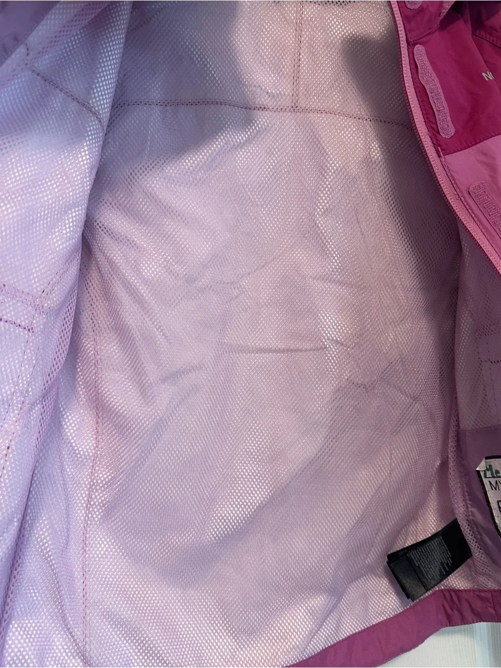 The North Face Girls' Two-Tone Pink Rain Jacket